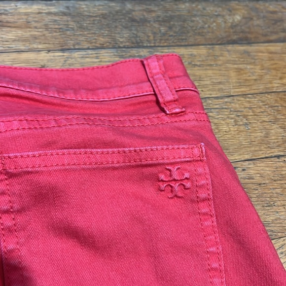 Tory Burch Emmy Ankle Skinny Jeans in Ruby Red, size 24 - Picture 11 of 16